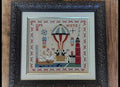 TWIN PEAK PRIMITIVES "American Trilogy ~ Shore of Freedom" Counted Cross Stitch Pattern, Americana, Pattern Only