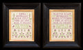 Hands Across The Sea Samplers "Emma & Martin Noah Hubbard 1869-1870" Counted Cross Stitch Pattern, English Sampler, Pattern Only