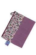 MAISON SAJOU Linen and Cotton Pouch ~ Minature Coquecigrues Fabric with Thyme Linen ~ hand made in France