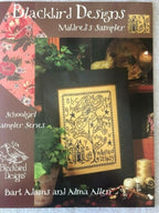BLACKBIRD DESIGNS "Mildred's Sampler"  Counted Cross Stitch Pattern  Chart, Schoolgirl Sampler Series, Pattern Only