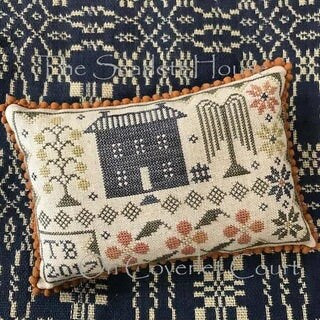 THE SCARLETT HOUSE "On Coverlet Court" Counted Cross Stitch Pattern, Chart, Sampler, Pattern Only