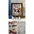THE PRIMITIVE HARE "Patriotic Mermaid" Counted Cross Stitch Pattern, Chart, Americana, Pattern Only