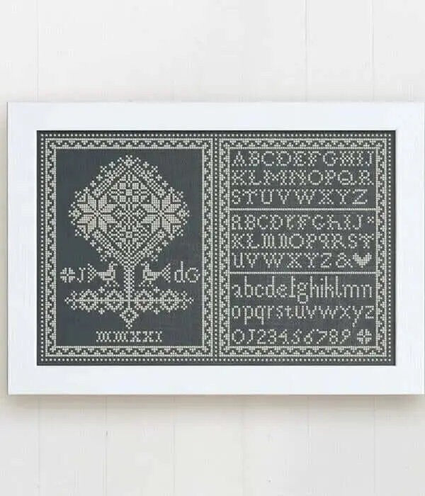 MODERN FOLK EMBROIDERY "Tree of Life" Counted Cross Stitch Pattern, Chart, Pattern Only