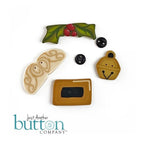Just Another Button Company "JOLLY OLD ELF Pincushion" Pattern, Pins + Button Pack Included!