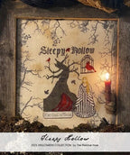 THE PRIMITIVE HARE "Sleepy Hollow" Counted Cross Stitch Pattern, Chart, 2021 Halloween Collection, Pattern Only