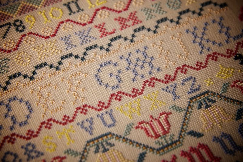 Hands Across the Sea Samplers "Sarah Reymes 1770" Counted Cross Stitch Pattern, A Reproduction Sampler, Chart, Pattern Only