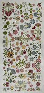 AuryTM "Quaker Flowers" Counted Cross Stitch Pattern, Chart, Pattern Only, Aury TM