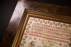 Hands Across the Sea Samplers "Amelia Bachelor 1863" Counted Cross Stitch Pattern, English Reproduction Sampler, Chart, Pattern Only
