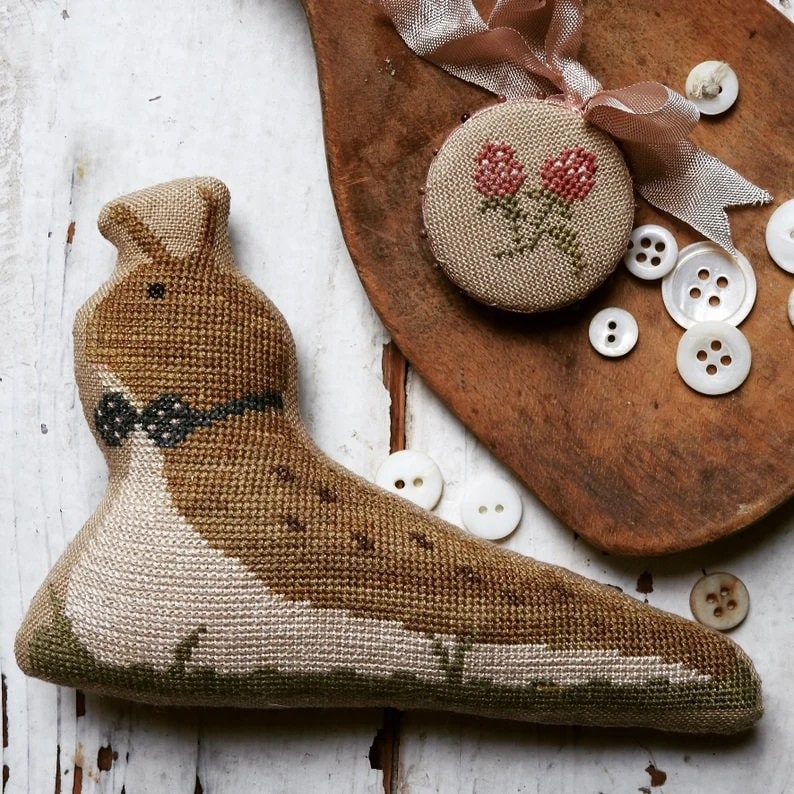 STACY NASH PRIMITIVES "Animal Crackers Series - Peroy" Counted Cross Stitch Pattern, Chart, Pattern Only