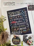 Let's Talk Spring | Hands On Design | Counted Cross Stitch | Cross Stitch Pattern | Pattern Only