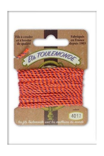MAISON SAJOU ~ Toulemonde Rochefort Thread Card ~ 16 feet (5 Meters) on Each Card, Made in France