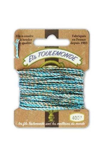 MAISON SAJOU ~ Toulemonde Rochefort Thread Card ~ 16 feet (5 Meters) on Each Card, Made in France