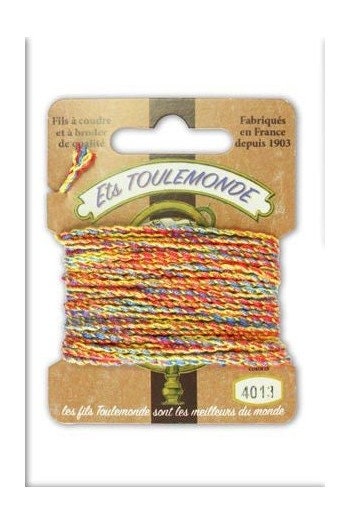 MAISON SAJOU ~ Toulemonde Rochefort Thread Card ~ 16 feet (5 Meters) on Each Card, Made in France