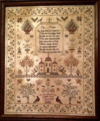 MERRY WIND FARM "Sarah Ann Marven 1838"  Counted Cross Stitch Pattern  English Reproduction Sampler  Chart, Pattern Only
