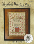 With Thy Needle and Thread "ELIZABETH HUNT, 1845" Brenda Gervais, Counted Cross Stitch Pattern, Chart, An Antique Reproduction, Pattern Only