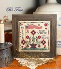 THE CALICO CONFECTIONERY "Be True" Counted Cross Stitch Pattern, Chart, Patriotic, 4th of July, Pattern Only