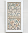 MODERN FOLK EMBROIDERY "An Irish Quaker Sampler" Counted Cross Stitch Pattern, Chart, Pattern Only