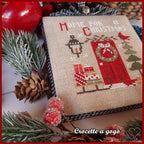 Crocette A Gogo  "Christmas Vintage Series #6 - Home For Christmas"  Counted Cross Stitch Pattern  Monthly Series, Paper Pattern