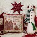 Pansy Patch Quilts and Stitchery "Cranberry House" Peppermint Lane Series ~ PEPPERMINT HOUSE #5 of 9" Counted Cross Stitch Pattern