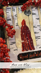 THE PRIMITIVE HARE "Hood and Wolf" Counted Cross Stitch Pattern, Chart, Pattern Only