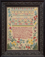 Hands Across the Sea Samplers "Sarah Reymes 1770" Counted Cross Stitch Pattern, A Reproduction Sampler, Chart, Pattern Only