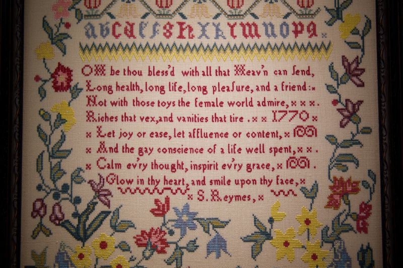 Hands Across the Sea Samplers "Sarah Reymes 1770" Counted Cross Stitch Pattern, A Reproduction Sampler, Chart, Pattern Only