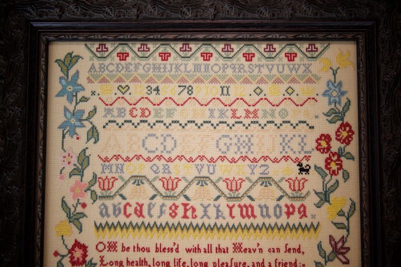 Hands Across the Sea Samplers "Sarah Reymes 1770" Counted Cross Stitch Pattern, A Reproduction Sampler, Chart, Pattern Only