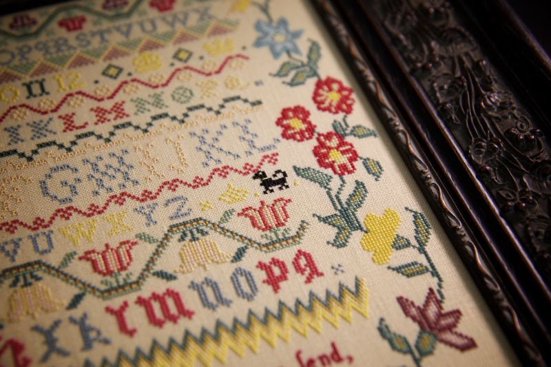 Hands Across the Sea Samplers "Sarah Reymes 1770" Counted Cross Stitch Pattern, A Reproduction Sampler, Chart, Pattern Only