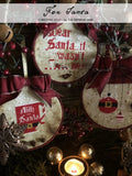 THE PRIMITIVE HARE "For Santa" Counted Cross Stitch Pattern, Chart, Christmas, Pattern Only