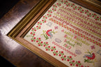 Hands Across the Sea Samplers "Amelia Bachelor 1863" Counted Cross Stitch Pattern, English Reproduction Sampler, Chart, Pattern Only