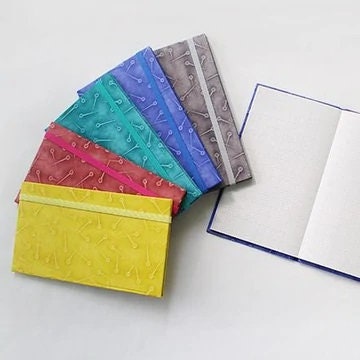 COHANA "Memo Pad ~ Blank Book with Ukigami Cover", Grid Lined Paper for Needlework Designs, Chart, Made in Japan