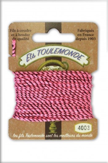 MAISON SAJOU ~ Toulemonde Rochefort Thread Card ~ 16 feet (5 Meters) on Each Card, Made in France