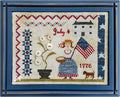 SAMPLERS NOT FORGOTTEN "Fourth of July Picnic" Counted Cross Stitch Pattern, Chart, Sampler, 1776, Patriotic, Summer, Pattern Only