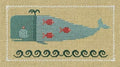 ARTFUL OFFERINGS "Winsome Whale" Counted Cross Stitch Pattern, Chart, Sampler, Pattern Only