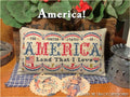 THE CALICO CONFECTIONERY "America!" Counted Cross Stitch Pattern, Chart, Patriotic, 4th of July, Pattern Only