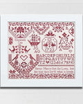 MODERN FOLK EMBROIDERY "Elizabeth Gee ~ A Quaker Sampler" Counted Cross Stitch Pattern, Chart, Pattern Only
