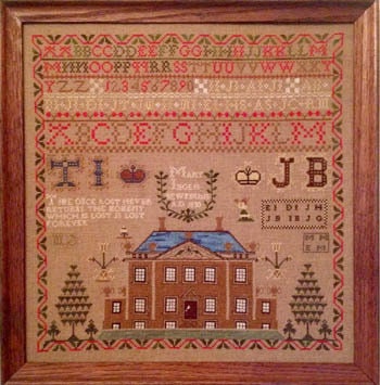 MERRY WIND FARM "Mary Inglis 1830"  Counted Cross Stitch Pattern  Scotish Reproduction Sampler  Chart, Pattern Only