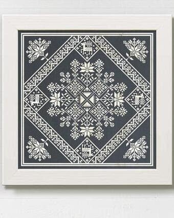 MODERN FOLK EMBROIDERY "Winter Stars ~ A Seasonal Celebration" Counted Cross Stitch Pattern, Chart, Pattern Only