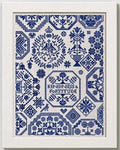 MODERN FOLK EMBROIDERY "Kindness & Fortitude ~ A Quaker Sampler" Counted Cross Stitch Pattern, Chart, Pattern Only