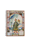 MAISON SAJOU Spiral Bound Note Book - Fil Au Chinois 1915 ~ 50 Pages Orange Notebook ~ Made in France