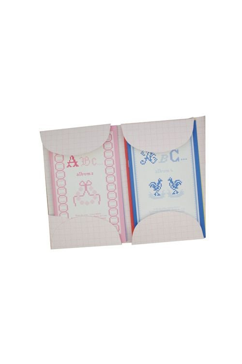 MAISON SAJOU / DMC Alphabets Cross Stitch Boxed Set 3 Albums (4-6) ~ Out of Print ~ Motifs Mainly Alphabets ~ Made in France