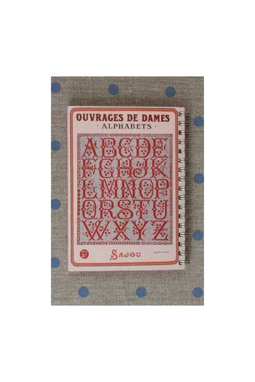 MAISON SAJOU Spiral Bound Note Book - Inspired by a Vintage Album Vongy Model ~ 50 Pages Pink Notebook ~ Made in France