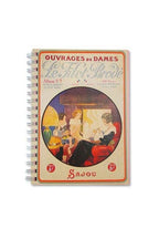 MAISON SAJOU Spiral Bound Note Book - Inspired by a Vintage Album Vongy Model ~ 50 Pages Pink Notebook ~ Made in France
