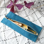 BROOKLYN HABERDASHERY "Gimle Zippered Notions Case" Heavy Canvas From Japan, Leather Lace Tie, Handmade in Brooklyn