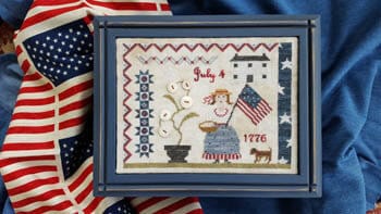 SAMPLERS NOT FORGOTTEN "Fourth of July Picnic" Counted Cross Stitch Pattern, Chart, Sampler, 1776, Patriotic, Summer, Pattern Only