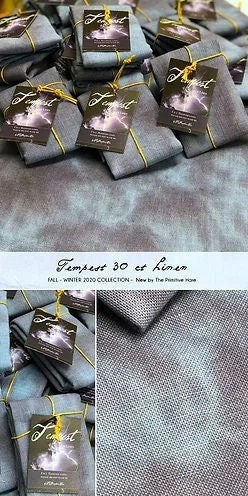 TEMPEST ~ 30 ct. Linen from The Primitive Hare ~ Hand-Dyed 30 count Cross Stitch Linen ~ 100% Linen ~ Approximate Size 15 1/2" x 18"