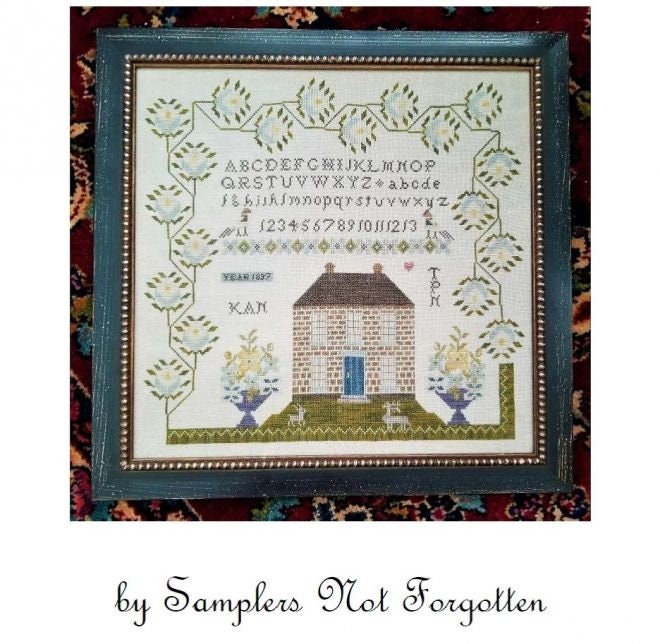 SAMPLERS NOT FORGOTTEN "One Heart" Counted Cross Stitch Pattern, Chart, Sampler, Pattern Only