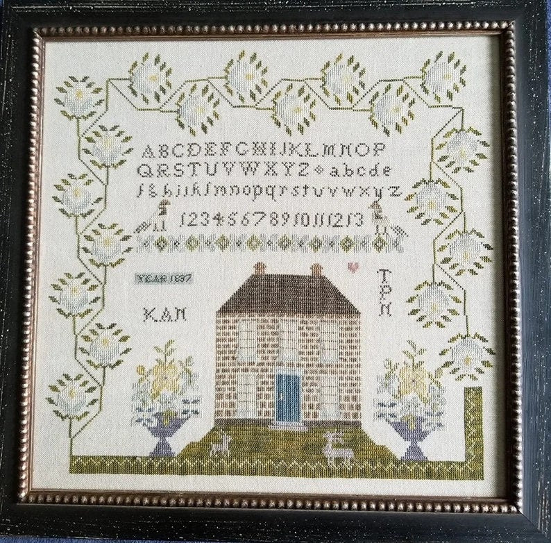 SAMPLERS NOT FORGOTTEN "One Heart" Counted Cross Stitch Pattern, Chart, Sampler, Pattern Only