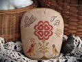 SCATTERED SEED SAMPLERS "Come Dance With Me Pinkeep" Counted Cross Stitch Pattern, Pin Keep, Chart, Spring, Bird, Pattern Only