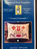 SCATTERED SEED SAMPLERS "Country Cottontails" Counted Cross Stitch Pattern, Pin Keep, Chart, Spring, Rabbits, Pattern Only